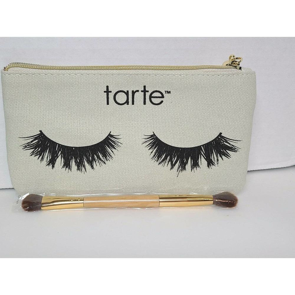 Tarte lash makeup travel bag with brush New in bag